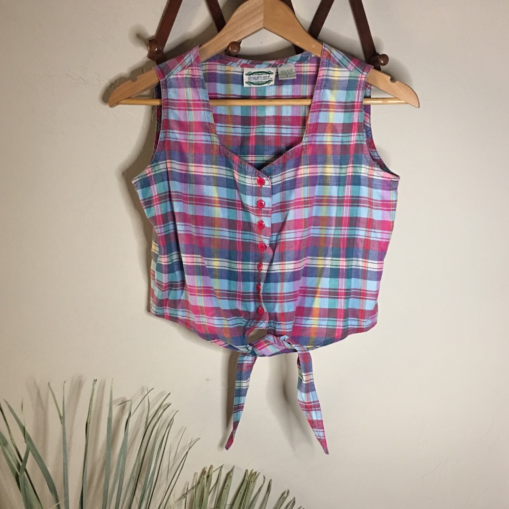 Vintage gingham sweetheart prairie cottage crop